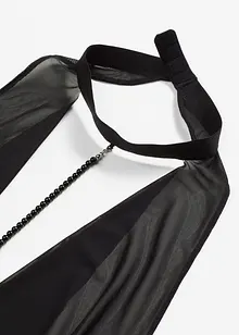 Body ouvert med wetlook, bonprix