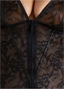 Kjole i blondemateriale med glidelås, bonprix