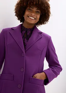 Lang kåpe i ull-stil, bonprix