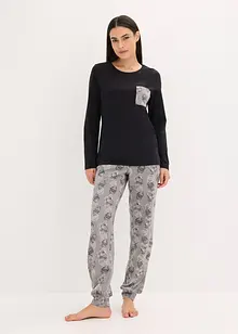 Pyjamas i 100% bomull, bonprix