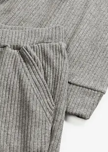 Loungewear-kosedress i mykt ribbemateriale, oversized, bonprix