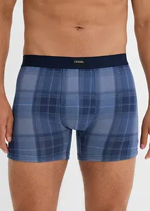 Boksershorts med bomull i ettersittende modell med lengre ben (2-pack), bonprix