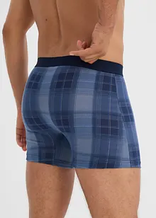 Boksershorts med bomull i ettersittende modell med lengre ben (2-pack), bonprix
