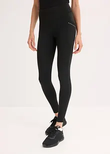 Varmende leggings med refleksdetaljer og mobillomme, bonprix