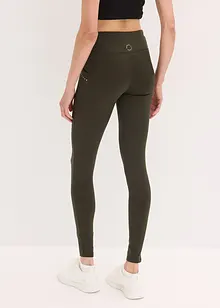 Varmende leggings med refleksdetaljer og mobillomme, bonprix