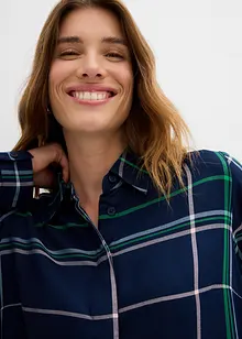 Lang bluse i lett viskose, bonprix