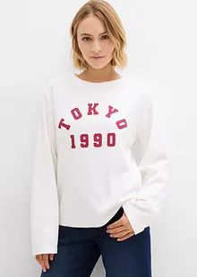 Langermet topp i 100% bomull, bonprix