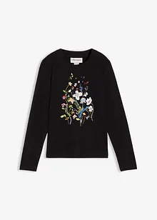 Langermet topp av 100% bomull, bonprix