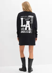 Sweatshirtkjole i 100% bomull, bonprix