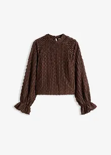 Bluse av strukturert materiale, bonprix