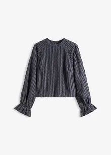 Bluse av strukturert materiale, bonprix