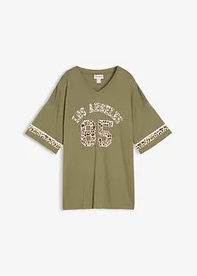 Oversized topp i 100% økologisk bomull, bonprix