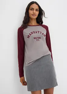 Langermet jerseytopp, bonprix