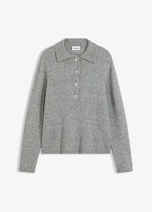 Pologenser med ullandel, bonprix