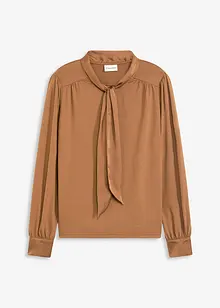 Topp med viskose og satengsløyfe, bonprix