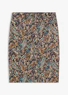 Stretchskjørt med bomull, bonprix