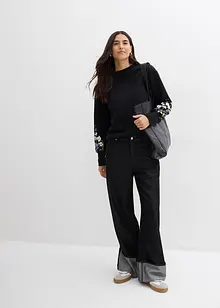 Sweatshirt i bomullsmiks, bonprix