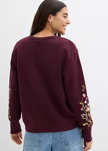 Sweatshirt i bomullsmiks, bonprix