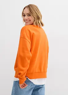 Oversized sweatshirt i bomullsmiks, bonprix