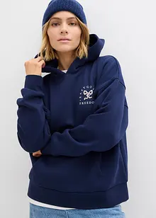 Oversized hettegenser i bomullsmiks, bonprix