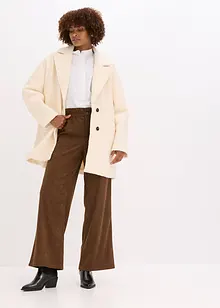 Kordbukse med vide ben, bonprix