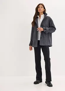 Lang losjakke i ullstil, bonprix
