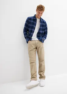 Langermet flanellskjorte i 100% økologisk bomull, bonprix