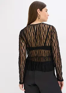 Langermet topp i blondemateriale, bonprix