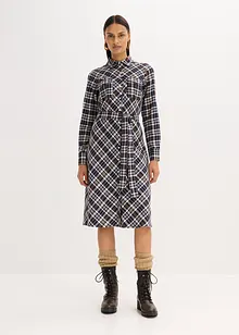 Skjortekjole av myk flanell, bonprix