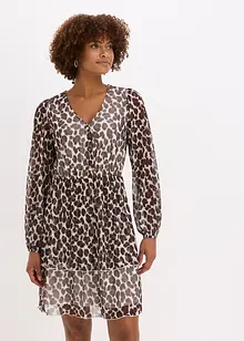 Tunikakjole i myk mesh, bonprix