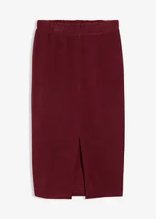 Midiskjørt i polarfleece, bonprix