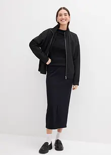 Midiskjørt i scuba-materiale, bonprix