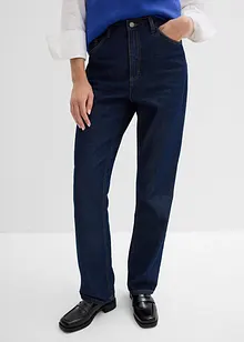Straight Jeans, High Waist, Long av økologisk bomull, bonprix