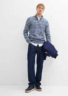 Melert troyer-genser av myk bomullsmiks, bonprix