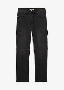 Regular Fit-joggejeans i cargomodell med komfortlinning, Straight, bonprix
