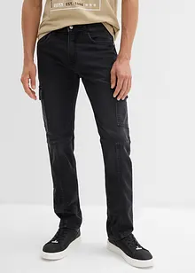 Regular Fit-joggejeans i cargomodell med komfortlinning, Straight, bonprix