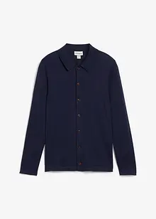 Finstrikket cardigan med utsøkt merinoull, Slim Fit, bonprix