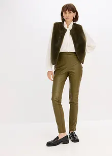 Bukse i imitert skinn i Punto di Roma-miks, bonprix