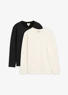 Langermet termo-overdel (2-pack), Slim Fit, bonprix