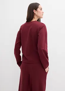 Langermet topp i Punto di Roma-materiale, bonprix