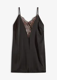 Neglisjé i sateng med glittergarn, bonprix