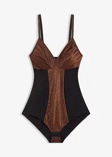 Shape-body i glittermateriale, middels formende, bonprix