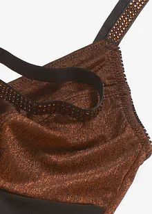 Shape-body i glittermateriale, middels formende, bonprix