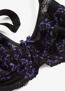 Minimizer-BH med polstrede stropper og delikat blonde, bonprix