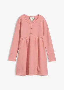 Strikkekjole med dekorativ knappestolpe, bonprix