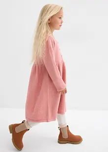 Strikkekjole med dekorativ knappestolpe, bonprix