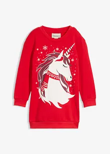 Sweatshirtkjole i 100% bomull, bonprix