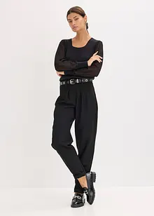 Finstrikket genser av myk viskosemiks, bonprix