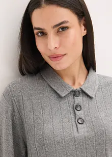 Loungewear-kosedress i mykt ribbemateriale, oversized, bonprix