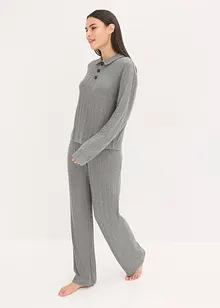 Loungewear-kosedress i mykt ribbemateriale, oversized, bonprix